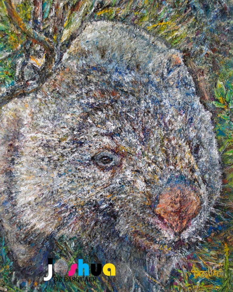 Wombat, an oil painting, "Harry 13" by Josh De Pasquale