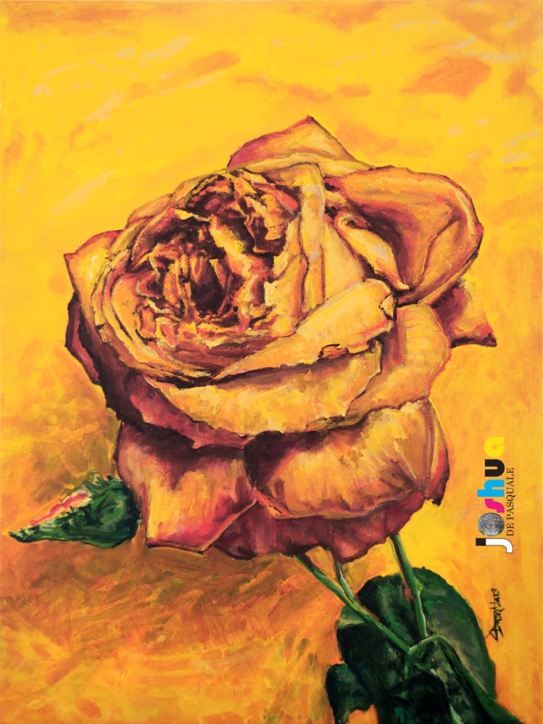 Acrylic on Canvas, "Rose Fever", by Josh De Pasquale